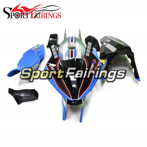 Fiberglass Racings Fairing Kit Fit For BMW S1000RR 2015 2016 - Blue Silver