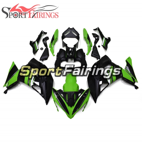 Fairing Kit Fit For Kawasaki ER-6F / Ninja 650r 2017 - Green Black