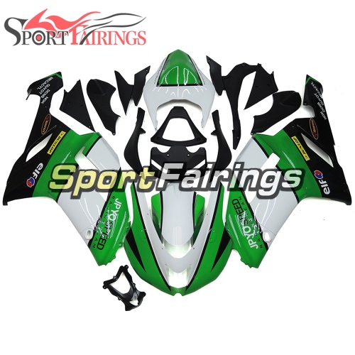 Fairing Kit Fit For Kawasaki ZX6R 2007 - 2008 -JPYOSPEED Green White