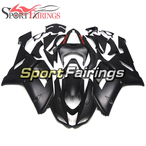 Fairing Kit Fit For Kawasaki ZX6R 2007 - 2008 - Matte Black Red