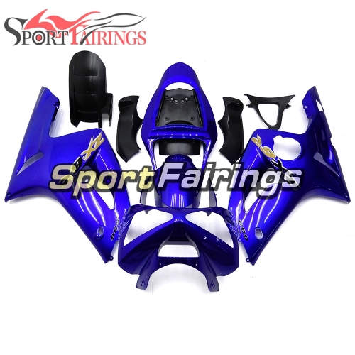 Fairing Kit Fit For Kawasaki ZX6R 2003-2004- Gloss Dark Blue