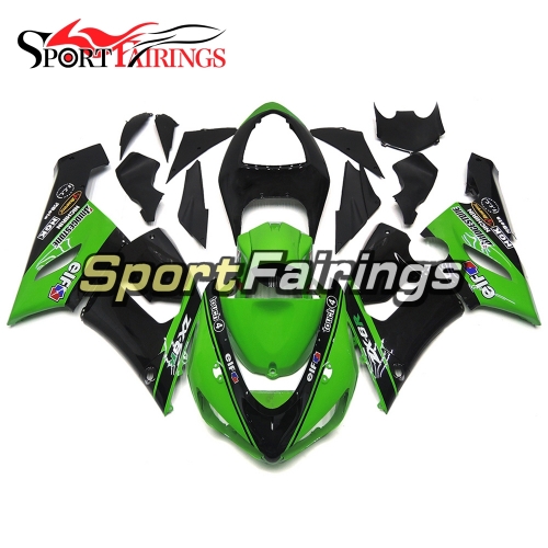 Fairing Kit Fit For Kawasaki ZX6R 2005 - 2006 - Green Black