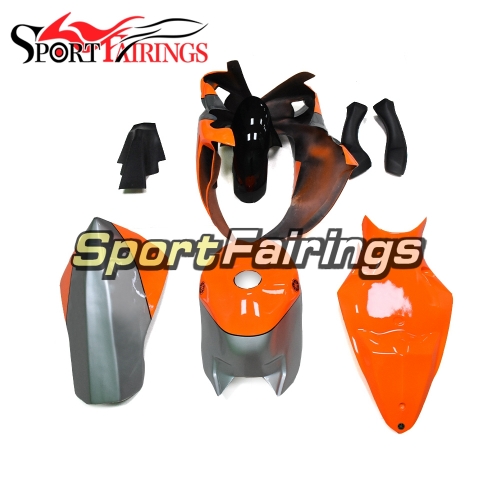 Fiberglass Racing Fairing Kit Fit For Yamaha YZF R1 2009 - 2011 - Silver Orange