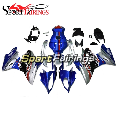 Fairing Kit Fit For BMW S1000RR 2017 2018 - Silver Blue Shark Attack