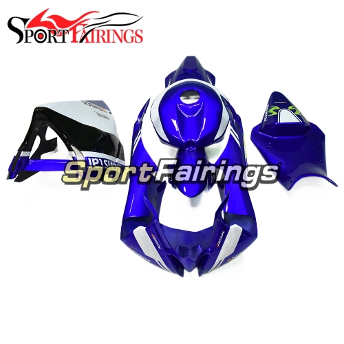 Fiberglass Racing Fairing Kit Fit For YZF R6 2008 - 2016 - White Blue