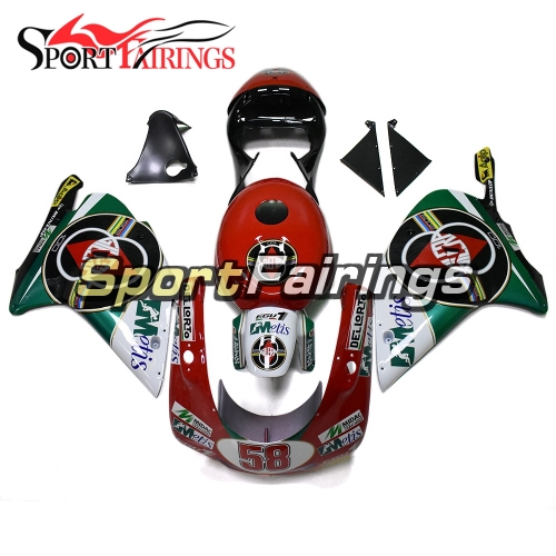 Hot Complete Fairins Fit For Aprilia RS250 1998 - 2002 - 58 Red Green White Black