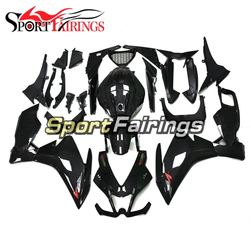 Carbon Fiber Effect Fairing Kit Fit For Aprilia RS125 RS4 125 2012 - 2014 - Gloss Black