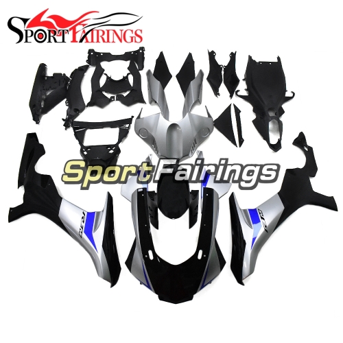 Fairing Kit Fit For Yamaha YZF R1 2015 2016 2017 2018 - Silver Blue and Black