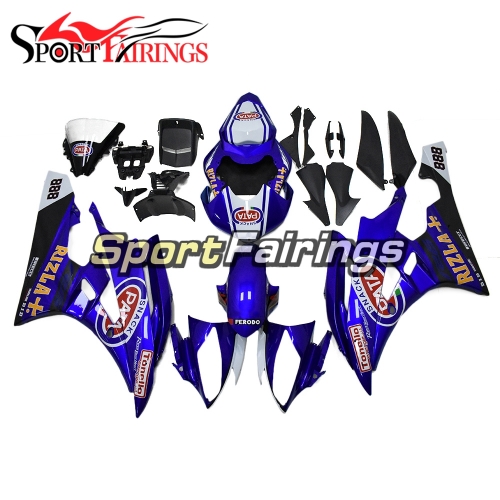 Fairing Kit Fit For Yamaha YZF R6 2006 2007 - White Blue