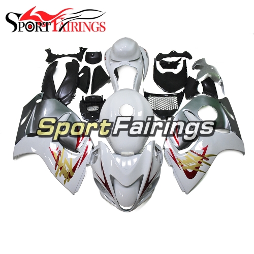 Fairing Kit Fit For Suzuki GSXR1300 Hayabusa 2008 - 2016 -White Grey