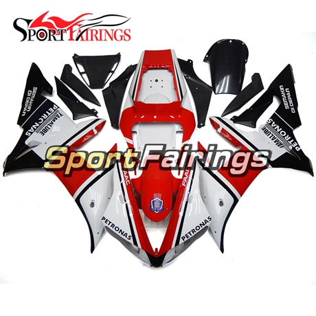 Fairing Kit Fit For Yamaha YZF R1 2002 2003 - YAMALUBE White Red