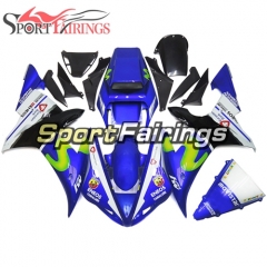 Fairing Kit Fit For Yamaha YZF R1 2002 2003 - Movistar White Blue