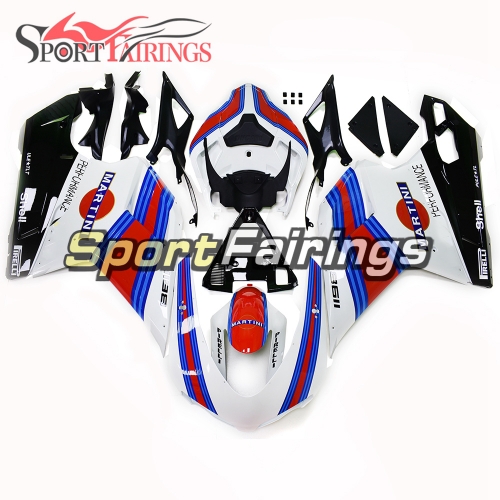 Full Fairing Kit Fit For Ducati 1098 1198 848 2007 - 2012 - White Red Blue