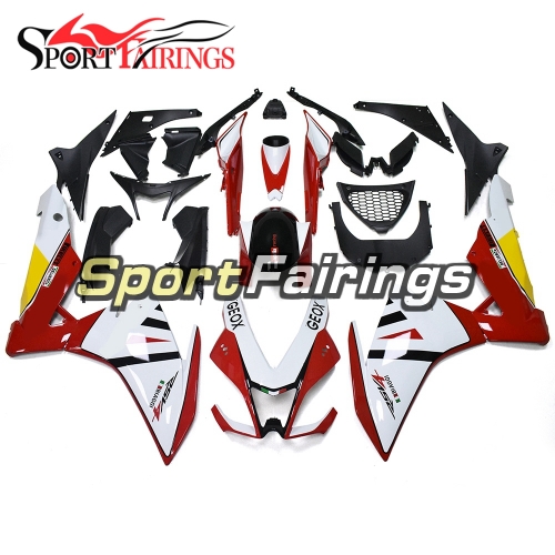 Complete Fairing Kit Fit For Aprilia RSV4 1000 2010 - 2015 - White Red Yellow