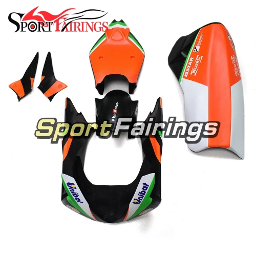 New Firberglass Racing Fairings Fit For Aprilia RSV4 1000 2010 - 2015 - Orange Black Green