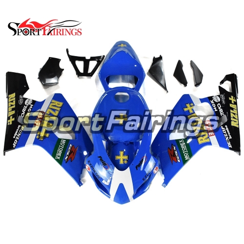 Racing Fairing Kit Fit For Suzuki GSXR600 750 2004 - 2005 - Blue Yellow