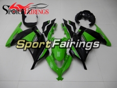 Motorbike Full Fairing Kit Fit For Kawasaki EX300R Ninja 300 2013 2014 2015 - Green Black
