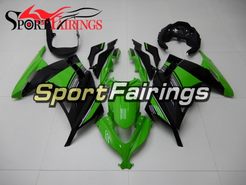 Motorbike Full Fairing Kit Fit For Kawasaki EX300R Ninja 300 2013 2014 2015 - Green Black