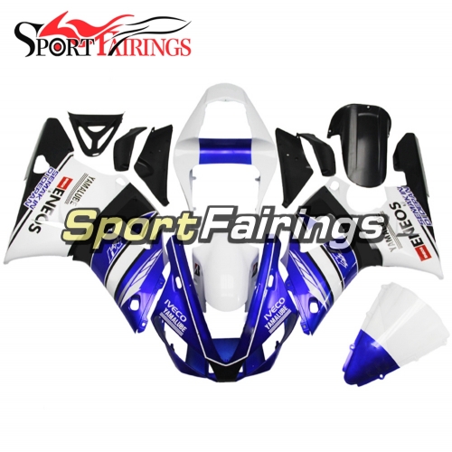 Fairing Kit Fit For Yamaha YZF R1 2000 2001 - White Blue Black