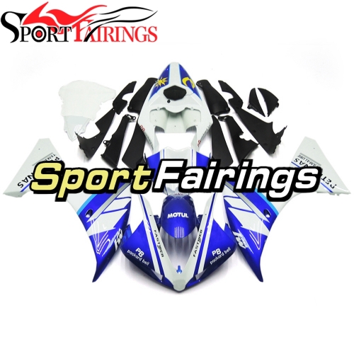 Fairing Kit Fit For Yamaha YZF R1 2009 - 2011 -Flat Blue White