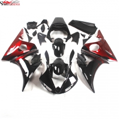 ABS Fairing Kit Fit For Yamaha YZF600 R6 2003 2004 - Red Black