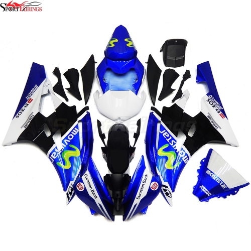 ABS Fairing Kit Fit For Yamaha YZF600 R6 2006 2007 - Blue White