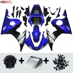 ABS Fairing Kit Fit For Yamaha YZF600 R6 2003 2004 - White Blue Black