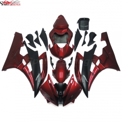 ABS Fairing Kit Fit For Yamaha YZF600 R6 2006 2007 - Red Black