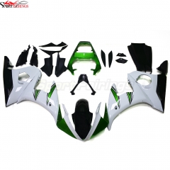 ABS Fairing Kit Fit For Yamaha YZF600 R6 2003 2004 - White Green Black