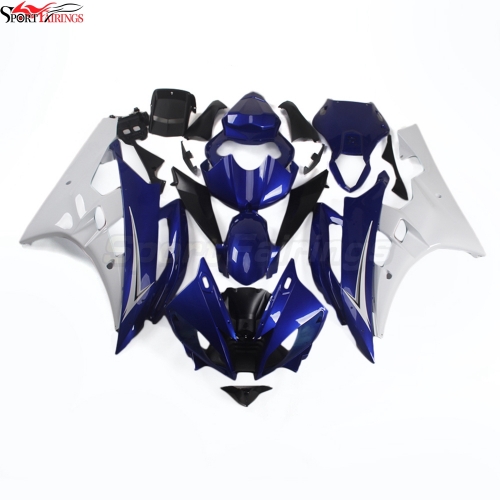 ABS Fairing Kit Fit For Yamaha YZF600 R6 2006 2007 - Blue White