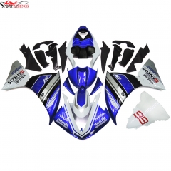 Fairing Kit Fit For Yamaha YZF1000 R1 2009 - 2011 - Blue Silver White
