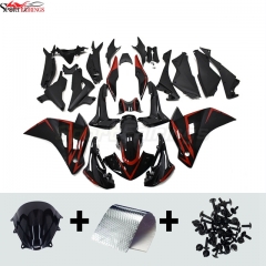 Fairing Kit fit for Honda CBR250R 2011 - 2014 - Black with Red Lines