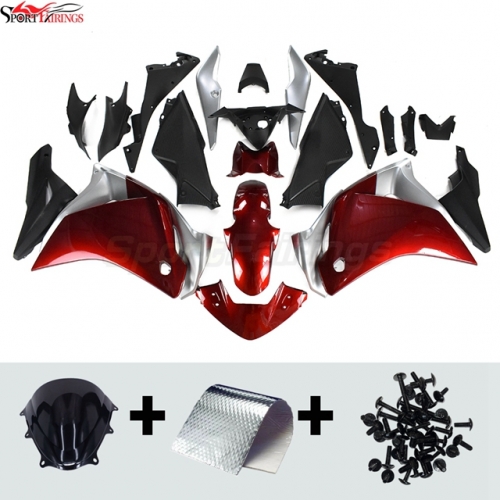 Fairing Kit fit for Honda CBR250R 2011 - 2014 - Red Silver Matte Black