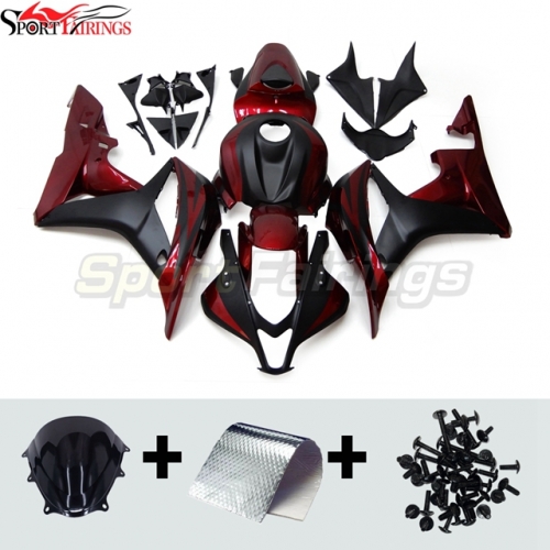 Fairing Kit fit for Honda CBR600RR 2007- 2008 - Black Red