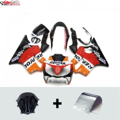 Fairing Kit fit for Honda CBR600F4i 2004 - 2007 - Black Red Orange