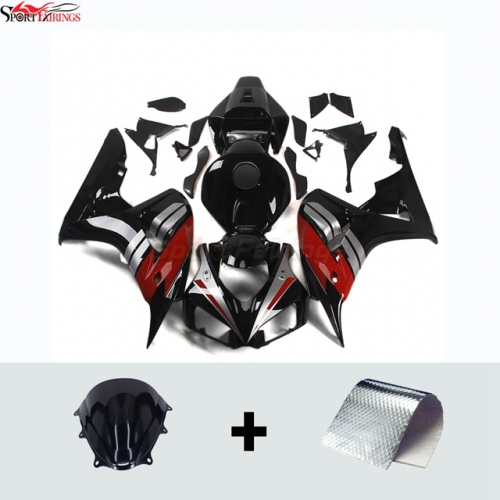 Fairing Kit fit for Honda CBR1000RR 2006 - 2007 -Black Red Silver