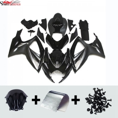 Sportfairings Fairing Kit fit for Suzuki GSXR600 GSXR750 2006 - 2007 - Black Deep Grey