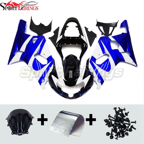 Sportfairings Fairing Kit fit for Suzuki GSXR600 GSXR750 2000 - 2003 - Blue White Black