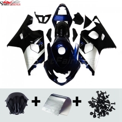 Sportfairings Fairing Kit fit for Suzuki GSXR600 GSXR750 2004 - 2005 - Black Dark Blue Silver
