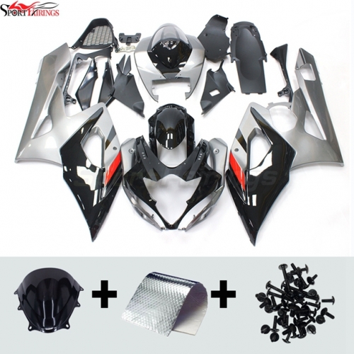 Sportfairings Fairing Kit fit for Suzuki GSXR1000 2005 - 2006 - Black Grey