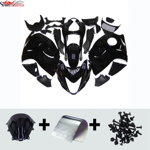 Sportfairings Fairing Kit fit for Suzuki Hayabusa GSX1300R 2008 - 2020 - Gloss Black