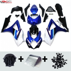 Sportfairings Fairing Kit fit for Suzuki GSXR1000 2007 - 2008 - Blue White Black