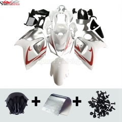 Sportfairings Fairing Kit fit for Suzuki Hayabusa GSX1300R 2008 - 2020 - White Grey Red