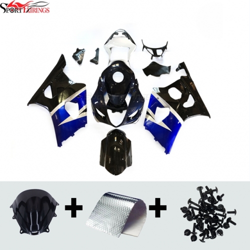 Sportfairings Fairing Kit fit for Suzuki GSXR1000 2003 - 2004 - Blue Black