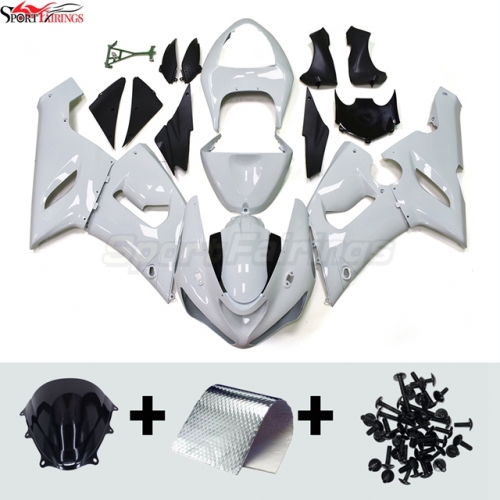 Sportfairings Fairing Kit fit for Kawasaki Ninja ZX6R 2005 - 2006 - Gloss White