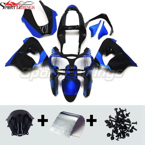 Sportfairings Fairing Kit fit for Kawasaki Ninja ZX9R 2000 - 2001 - Blue Black