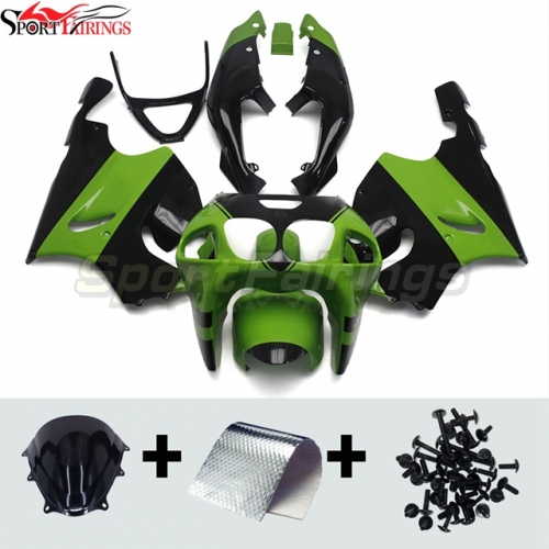 Sportfairings Fairing Kit fit for Kawasaki Ninja ZX7R 1996 - 2003 - Deep Green Black