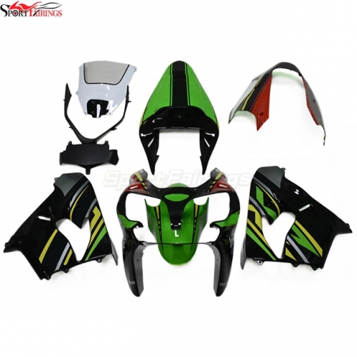 Sportfairings Fairing Kit fit for Kawasaki Ninja ZX9R 2002 - 2003 - Green Black