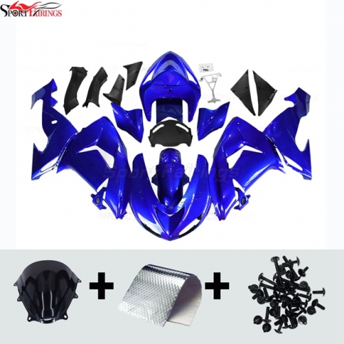 Sportfairings Fairing Kit fit for Kawasaki Ninja ZX10R 2006 - 2007 - Gloss Deep Blue