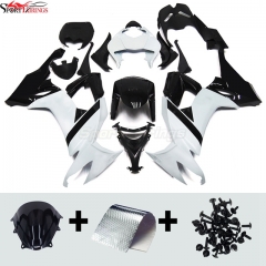 Sportfairings Fairing Kit fit for Kawasaki Ninja ZX10R 2008 - 2010 - White Black